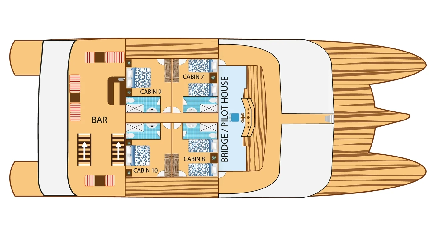 Tip Top II Upper deck plan