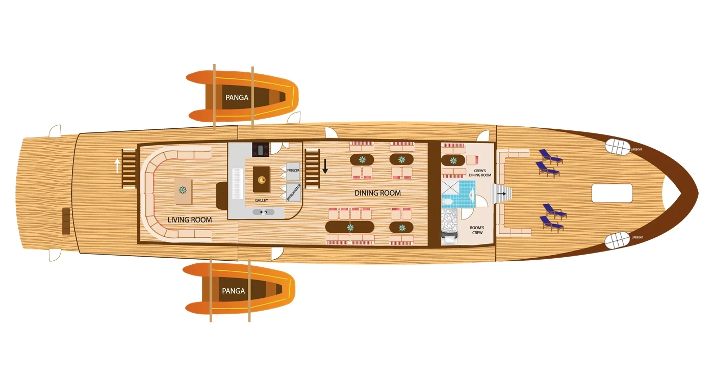 Tip Top IV Main deck plan
