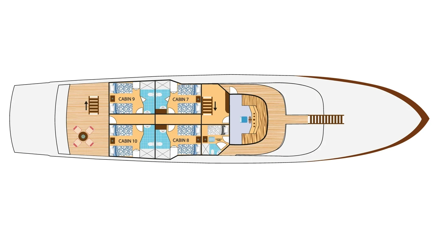 Tip Top IV Upper deck plan