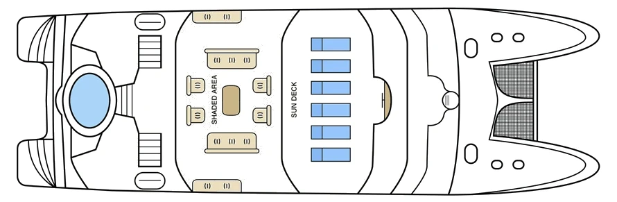 Treasure of Galápagos Sun deck plan