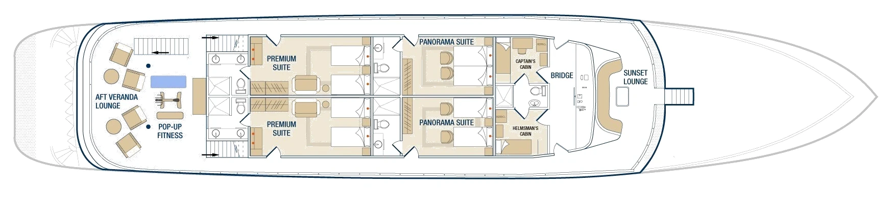 Tribute Bridge deck plan