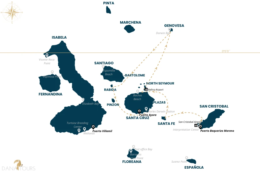 Itinerary B map